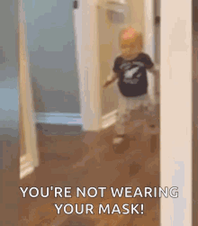 Baby Not Wearing Mask GIF - Baby Not Wearing Mask Oops GIFs
