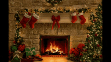 Fireplaces Chemine GIF - Fireplaces Chemine Merry Christmas GIFs