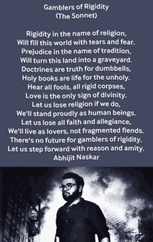 Abhijit Naskar Gamblers Of Rigidity Sonnet GIF - Abhijit Naskar Naskar Gamblers Of Rigidity Sonnet GIFs