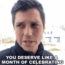 you deserve like a month of celebrating raviv ullman cameo you need like a month of celebrations you have earned a month to party