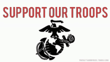 Support Our Troops Red Marine Corps GIF - Support Our Troops Red Marine Corps Logo GIFs