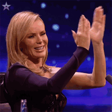 Clapping Amanda Holden GIF - Clapping Amanda Holden Bgt GIFs