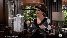 Medical Equipment Drink GIF - Medical Equipment Drink Mixer Will And Grace GIFs