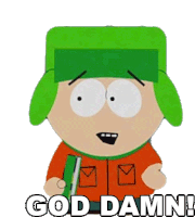 God Damn Kyle Broflovski Sticker - God Damn Kyle Broflovski South Park Stickers
