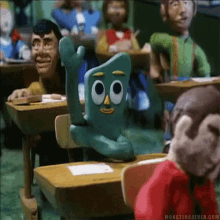 Gumby Suck Up GIF - Gumby Clay Man Pick Me GIFs