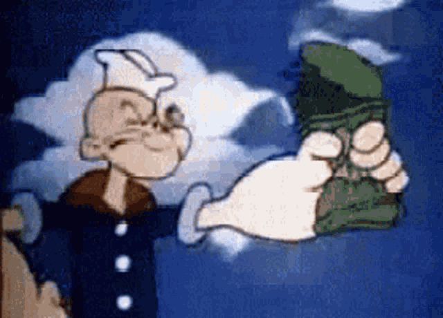 Popeye The Sailor Man,muscles,Spinach,gif,animated gif,gifs,meme.