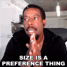 Size Is A Preference Thing Chuck Nice GIF - Size Is A Preference Thing Chuck Nice Startalk GIFs