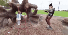 Playing With Kids Playground GIF - Playing With Kids Playground Net GIFs