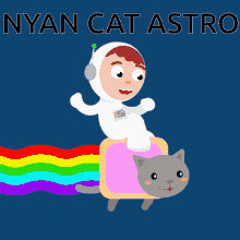 Nyan Cat Nyan Cat Astro GIF - Nyan Cat Nyan Cat Astro Ride GIFs