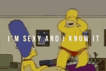 Sexy Simpson GIF - Sexy Simpson Im Sexy And I Know It GIFs