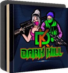 dark kill book logo guns pose