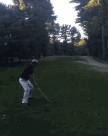 golf golfing golf course failed shot wrong direction