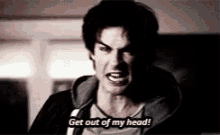 Get Out Of My Head Vampire Diaries GIF - Get Out Of My Head Vampire Diaries The Vapire Diaries GIFs