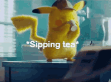 Pokemon Pikachu GIF - Pokemon Pikachu Sipping GIFs