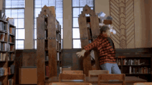 Collapse Bookcase GIF - Collapse Bookcase Falling GIFs