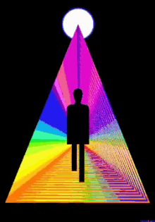 Triangle Rainbow GIF - Triangle Rainbow Standing GIFs