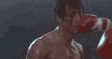 Exchanging Punches - Rocky GIF - Rocky Rocky Balboa Dolph Lundgren GIFs