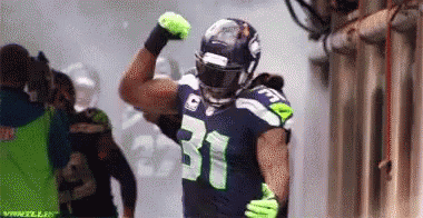 Kam Chancellor Yes GIF - Kam Chancellor Yes Pumped - Discover & Share GIFs