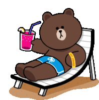 Brownandcony Bear Sticker - Brownandcony Brown Bear Stickers