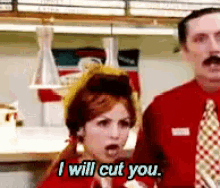 I Will Cut You GIF - I Will Cut You Bon Qui Qui Anjelah Johnson GIFs