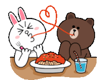Brown Cony Sticker - Brown Cony Kiss Stickers