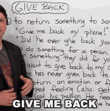 Give Me Back Alex GIF - Give Me Back Alex Learn English With Alex GIFs