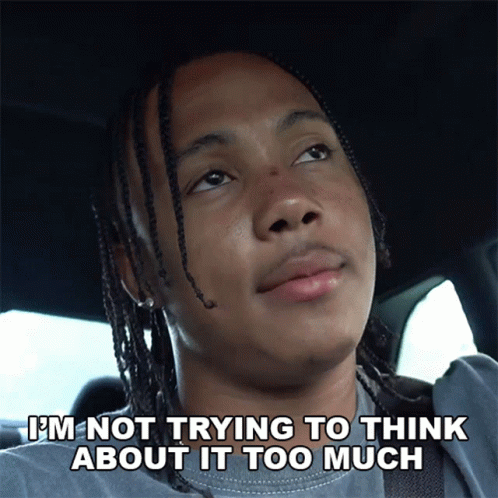 Trying not to think about you