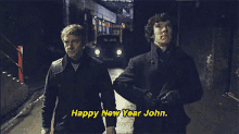 Happy New Year John - New GIF - New Sherlock Benedict Cumberbatch GIFs