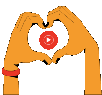 Heart Love Sticker - Heart Love Heart Hands Stickers