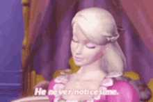 Barbie He Never Notices Me GIF - Barbie He Never Notices Me Sad GIFs