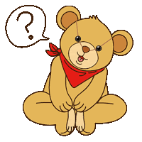 Bear  Ask Sticker - Bear  Ask  Curious Stickers
