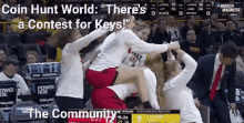 coin hunt world community together comitted keys hunter