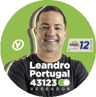 43123 Leandro Portugal Sticker - 43123 Leandro Portugal Vereador Stickers