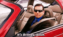 Michael Scott Its Britney Bitch GIF - Michael Scott Its Britney Bitch Car GIFs