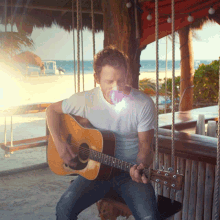 playing guitar dierks bentley somewhere on a beach song strumming jamming