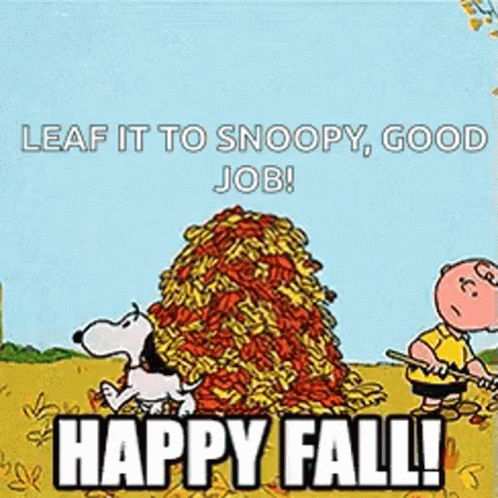 Happy Fall Snoopy GIF - Happy Fall Snoopy Leaves - Discover & Share GIFs