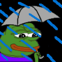 Pepe The Frog Rain GIF - Pepe The Frog Rain Sad GIFs