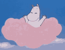 Moomin Cloud GIF - Moomin Cloud Happy GIFs