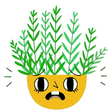 flora friends house plant frown upset oh no