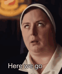 Sister Michael Derry Girls GIF - Sister Michael Derry Girls Here We Go GIFs