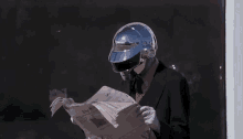 Daft Punk Thomas Bangalter GIF - Daft Punk Thomas Bangalter Newspaper GIFs