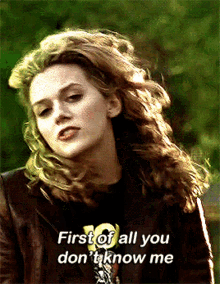 One Tree Hill Peyton Sawyer GIF - One Tree Hill Peyton Sawyer First Of All You Dont Know Me GIFs