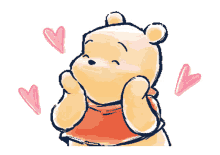 pooh winnie the pooh pooh bear love hearts