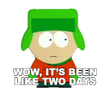 Wow Its Been Like Two Days Kyle Broflovski Sticker - Wow Its Been Like Two Days Kyle Broflovski South Park Stickers