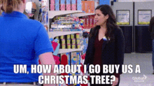 Superstore Amy Sosa GIF - Superstore Amy Sosa Christmas Tree GIFs