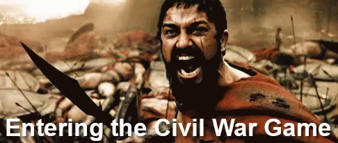 Entering The Civil War Game GIF - 300 Civil War GIFs