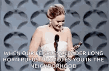 Jennifer Lawrence Award GIF - Jennifer Lawrence Award Happy GIFs