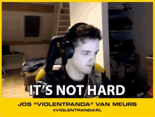 Its Not Hard Jos Van Meurs GIF - Its Not Hard Jos Van Meurs Violent Panda GIFs