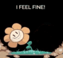 I Feel Fine Flower GIF - I Feel Fine Flower Not In The Mood GIFs