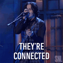 Theyre Connected Jack White GIF - Theyre Connected Jack White Saturday Night Live GIFs